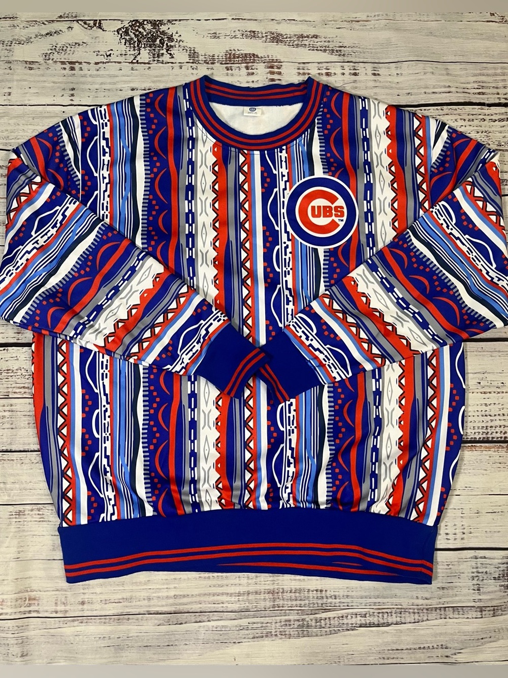 Chicago Cubs 2024 Rare SGA Giveaway “Coogi Style” Pat Hughes Sweater Size XL